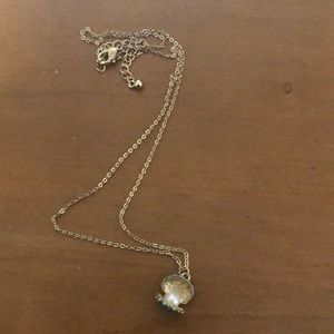 Pearl charm necklace